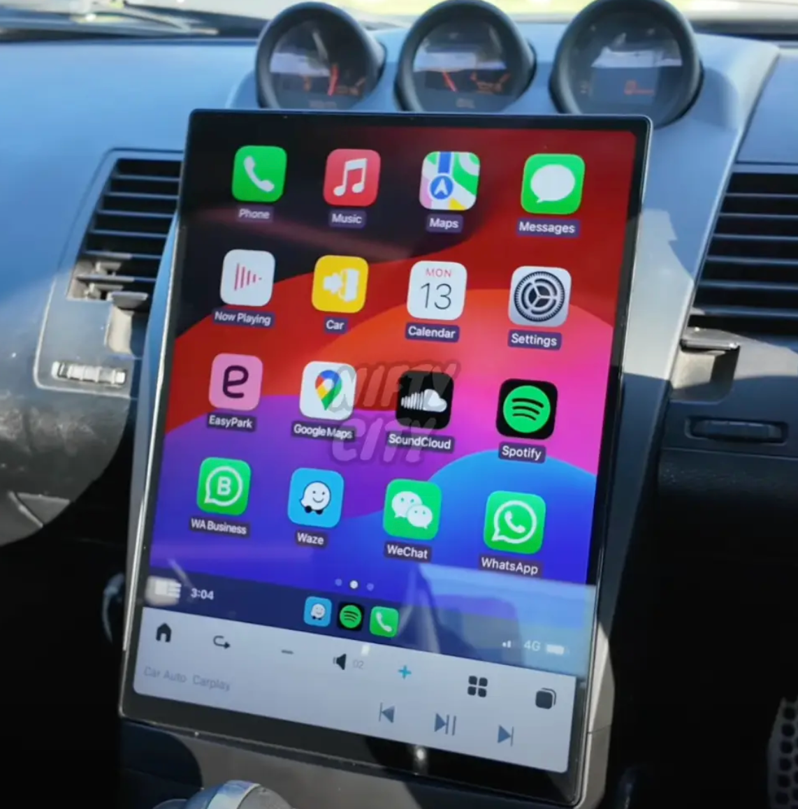 Nissan 350Z 2002-2009 Apple CarPlay & Android Auto Tesla Screen Nissan 350Z 2002-2009 Apple CarPlay & Android Auto Tesla Screen
