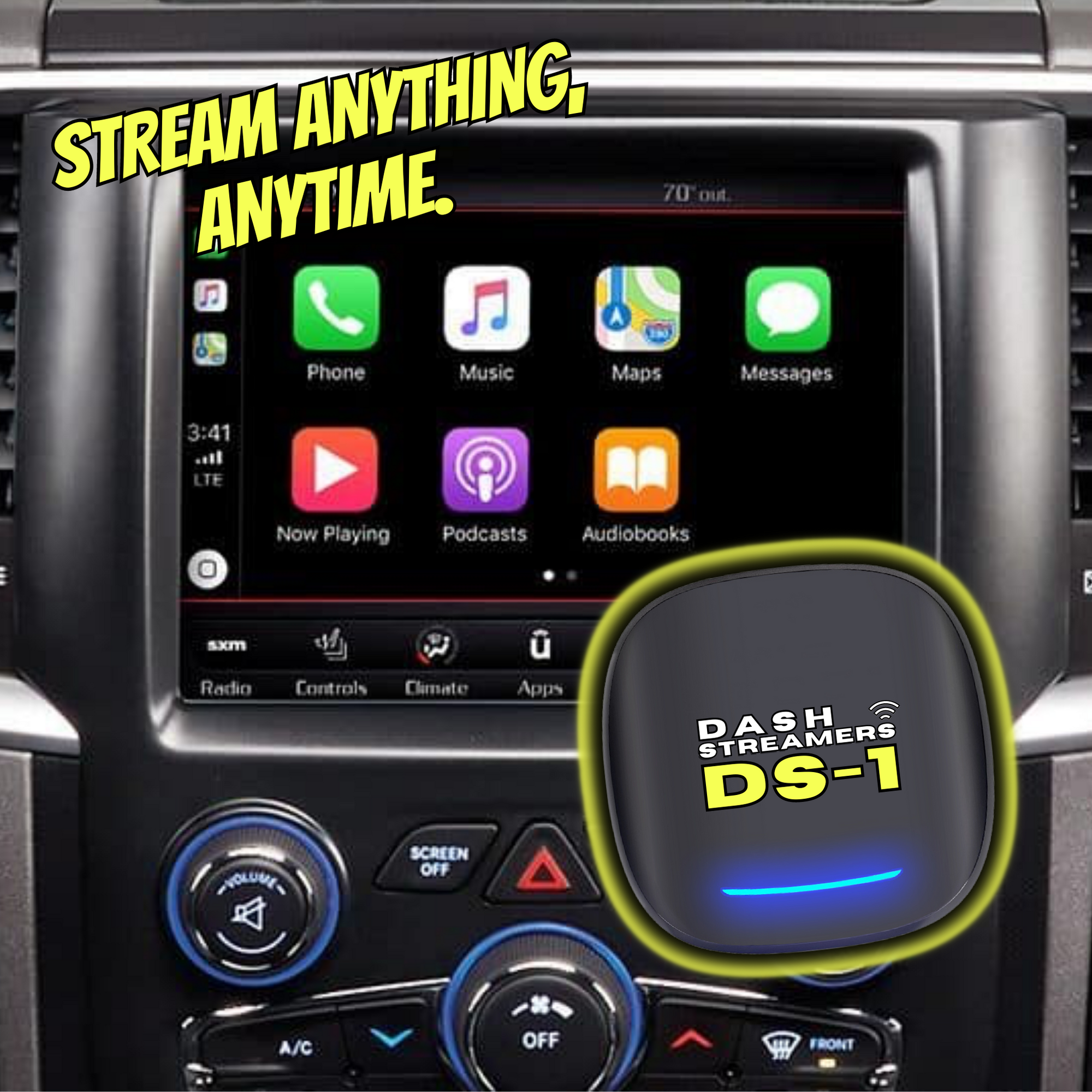 DS-1 (For Cars with Factory Apple CarPlay) - Dash Streamers