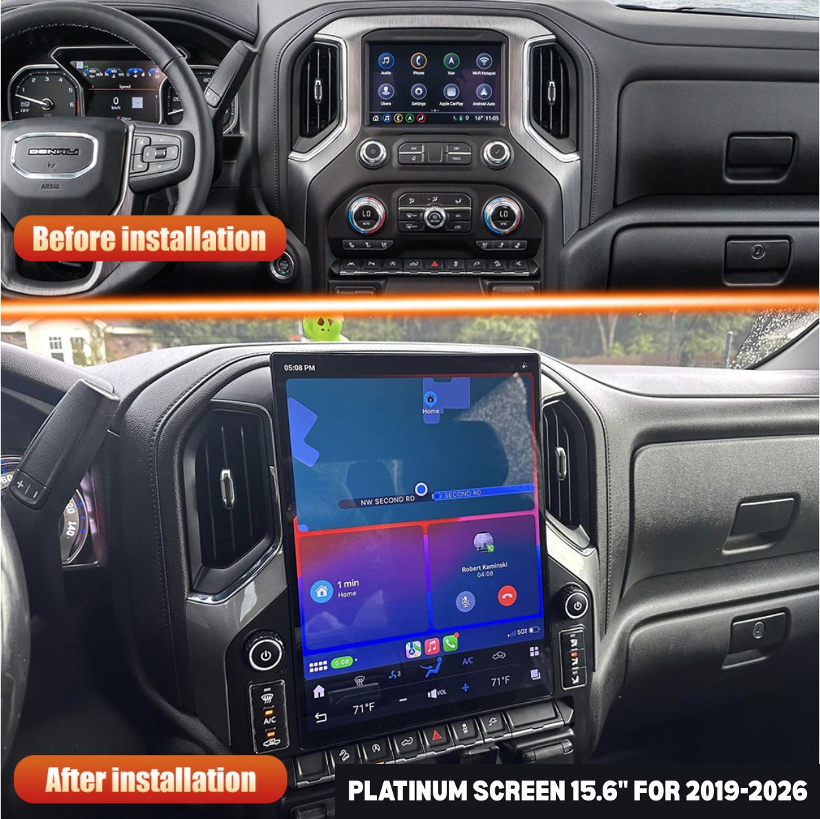 GMC Sierra 2007–2026 CarPlay & Android Auto Screen — product view 2