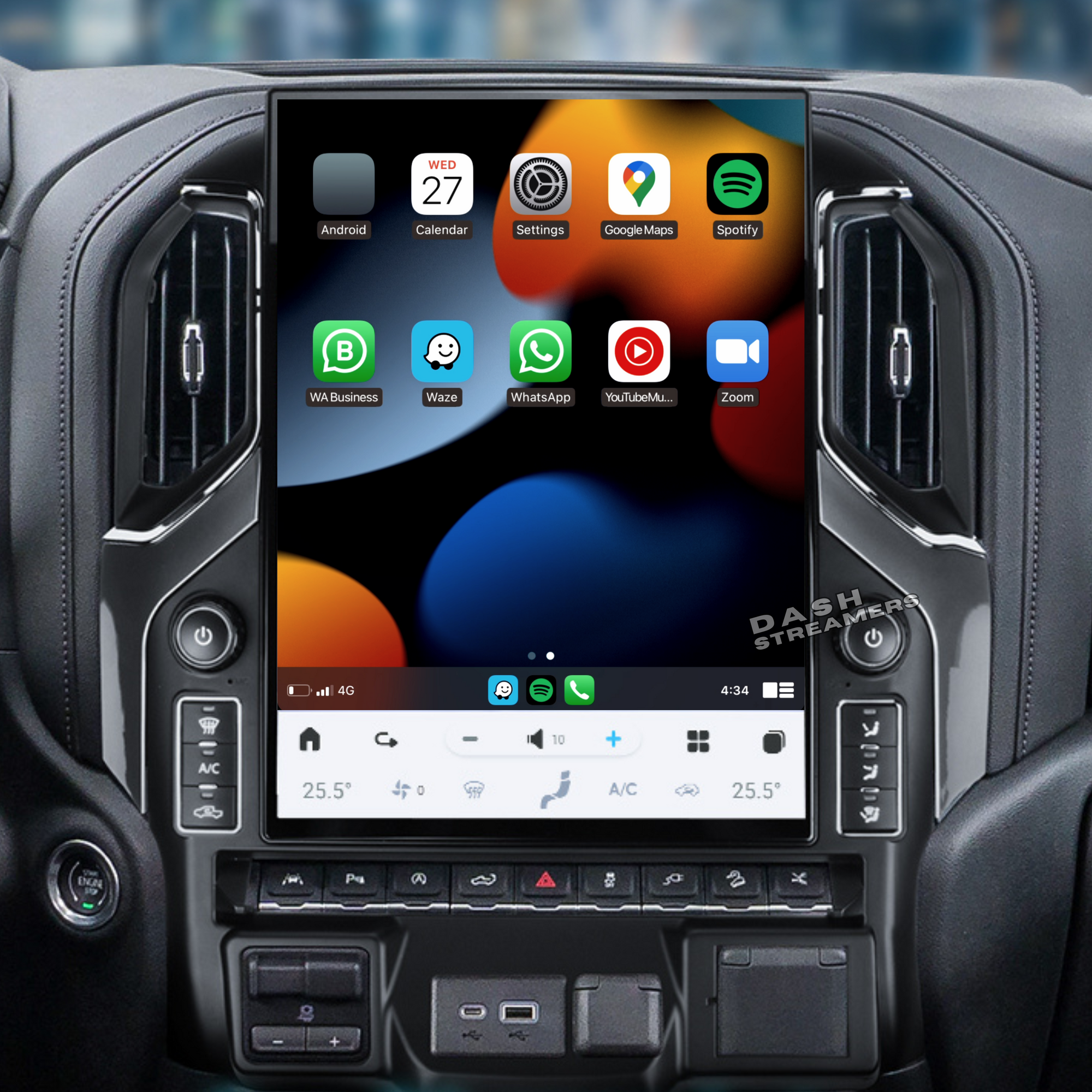 Chevrolet Silverado 2014-2023 Apple CarPlay & Android Auto Tesla Screen Tablet 14.5 / 15.6"