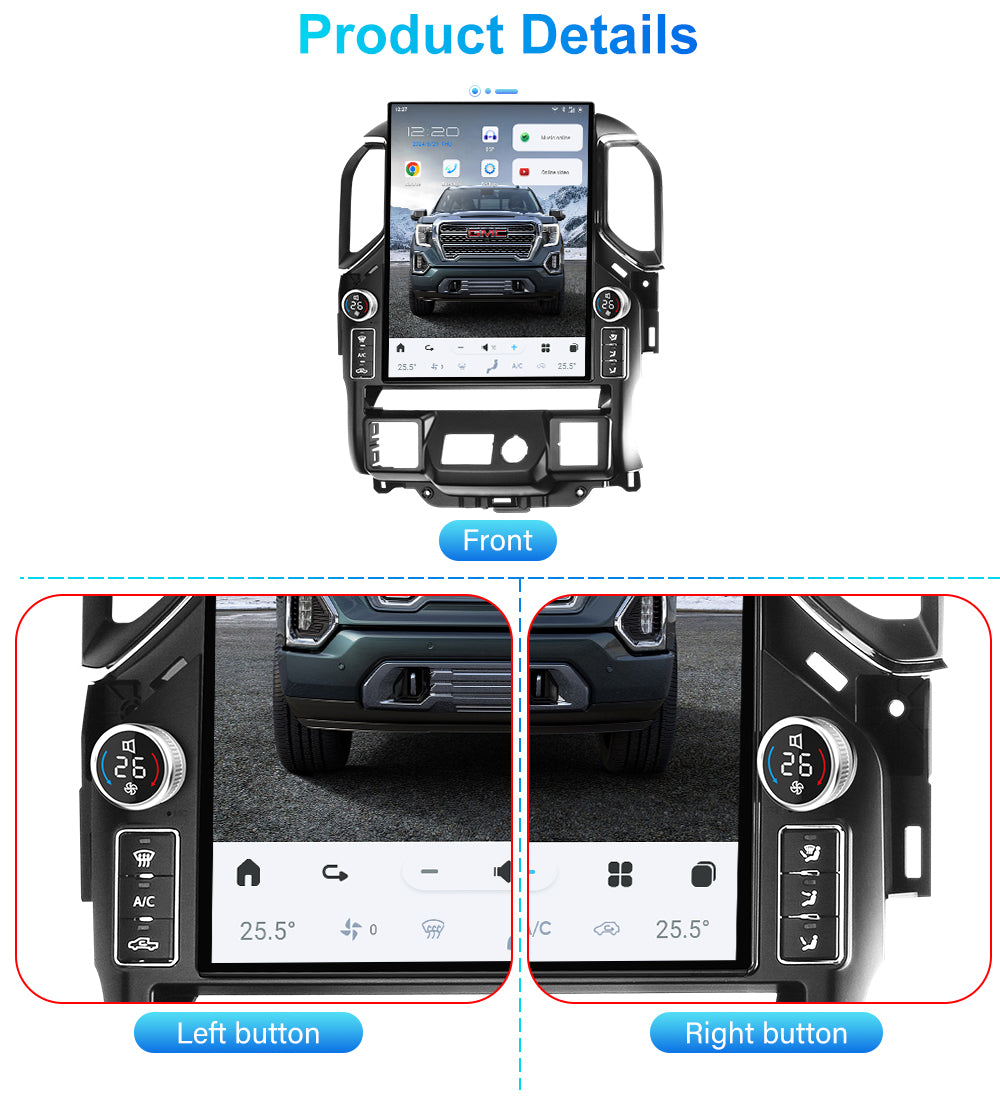 Chevrolet Silverado 2014–2025 CarPlay & Android Auto Screen — product view 10