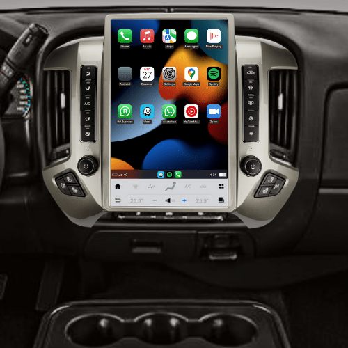 Chevrolet Silverado 2014-2018 Apple CarPlay & Android Auto Tesla Screen Tablet 14.5 Inch
