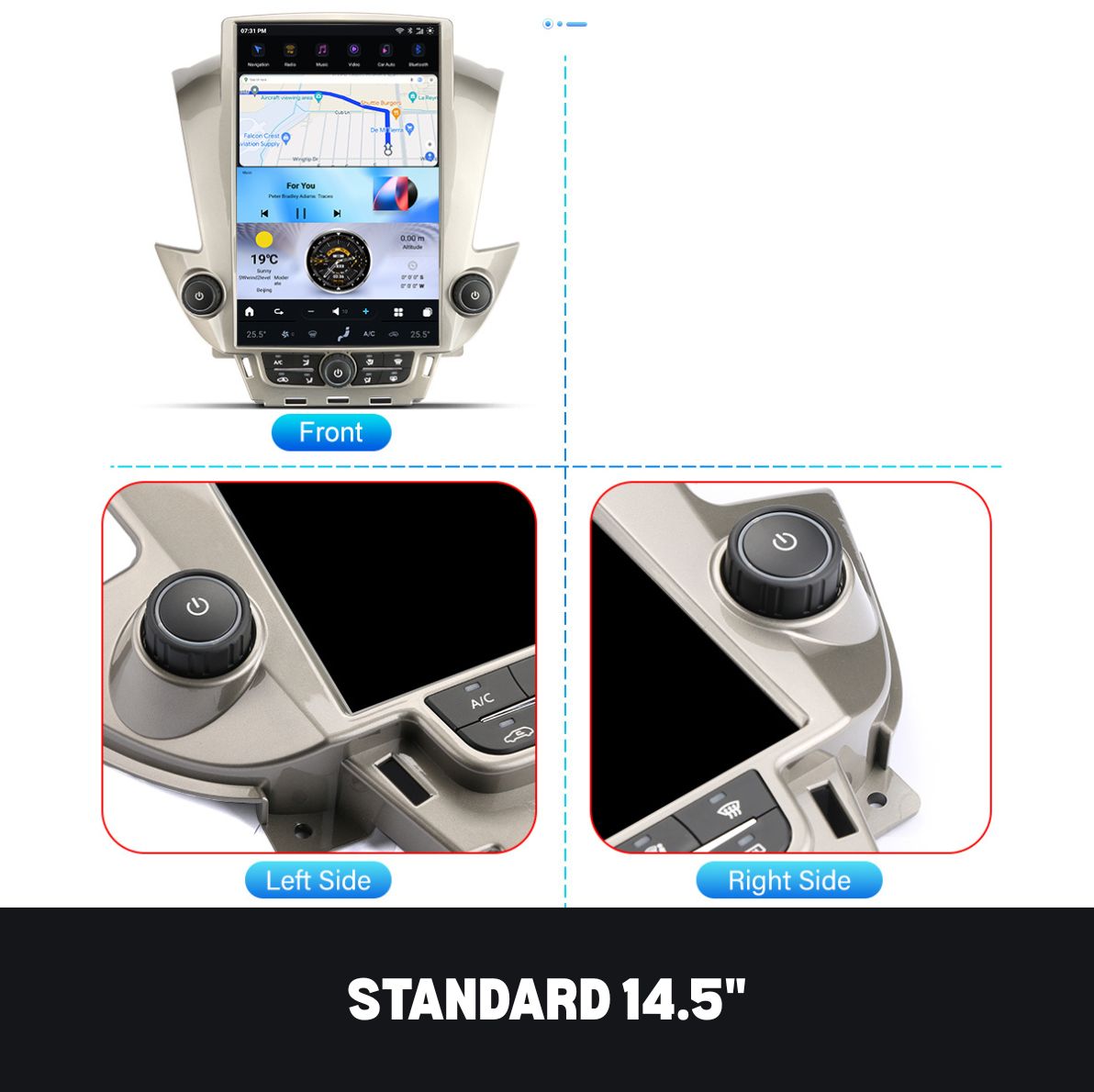 Chevrolet Suburban 2015–2018 CarPlay & Android Auto Screen — product view 5