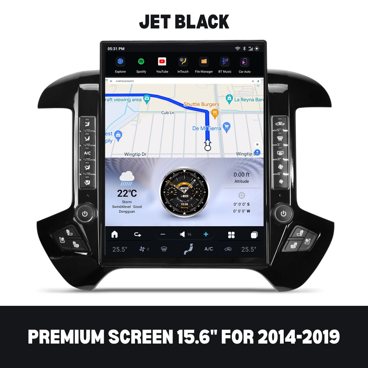 GMC Sierra 2007–2026 CarPlay & Android Auto Screen — product view 7