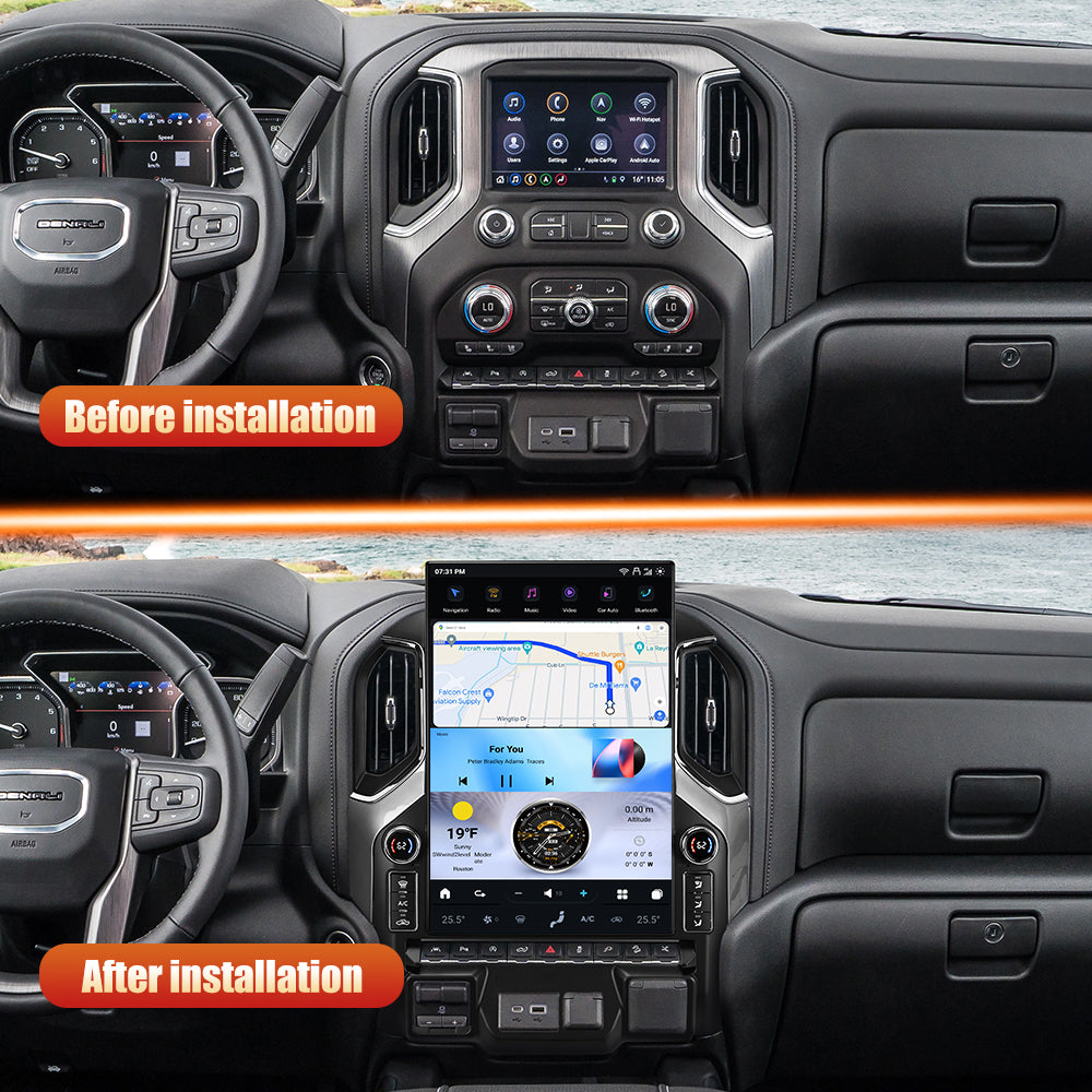 Chevrolet Silverado 2014–2025 CarPlay & Android Auto Screen — product view 14