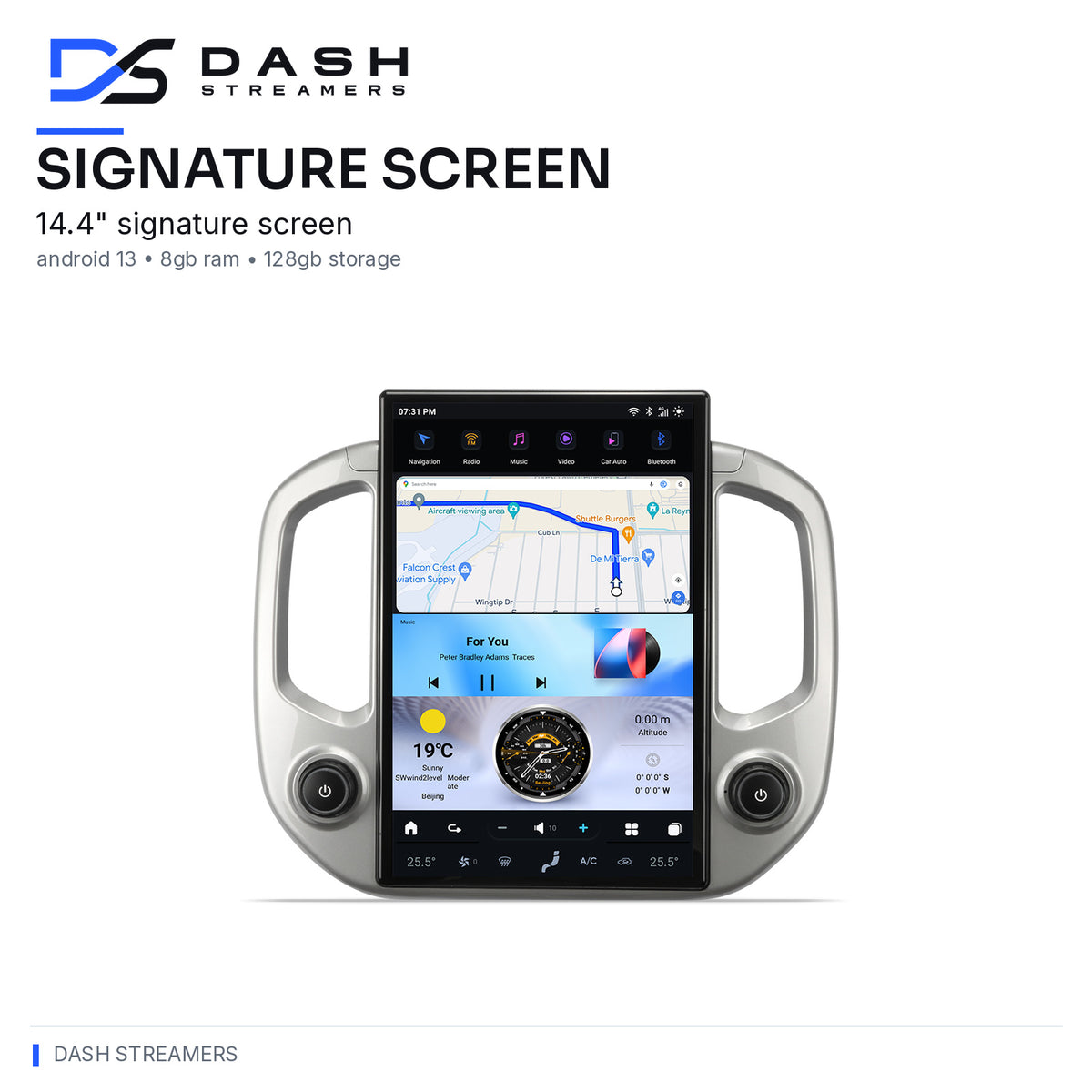 Dash Streamers Colorado 14.4 inch Signature Screen — screen