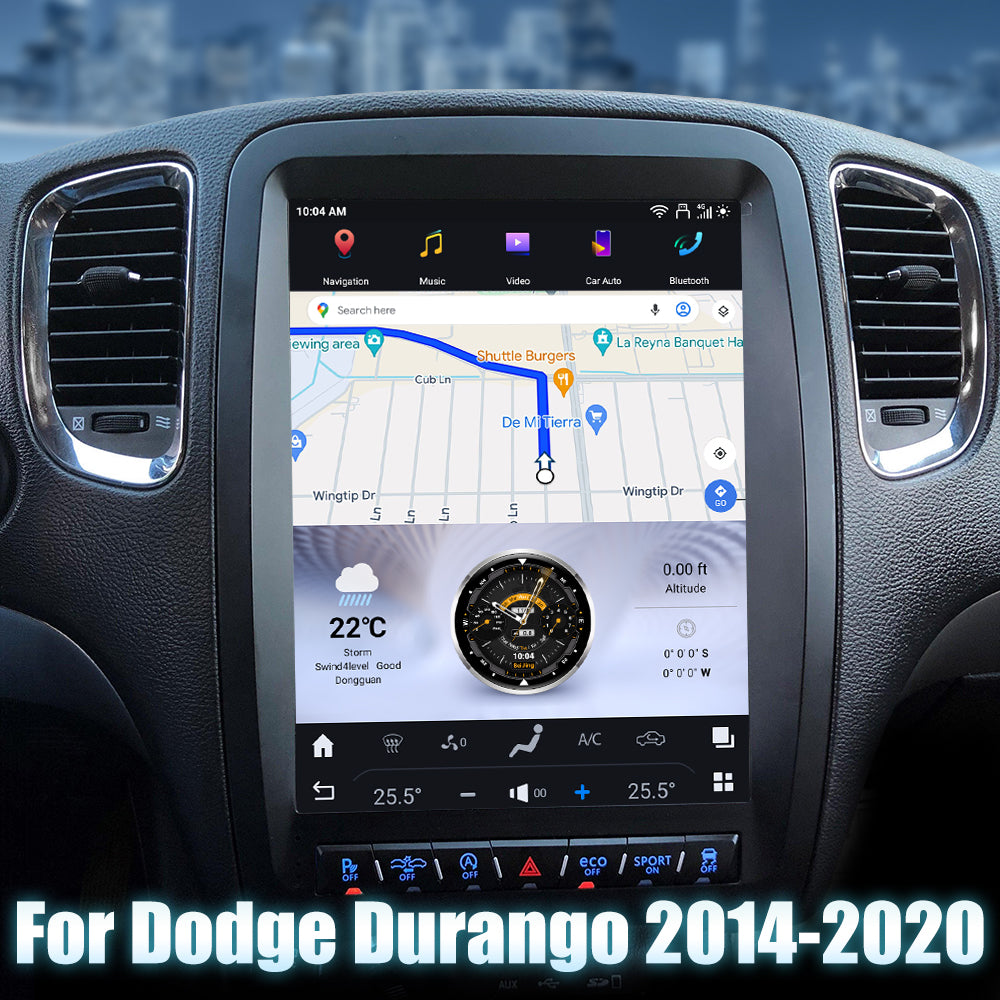 Durango touchscreen and installation photo