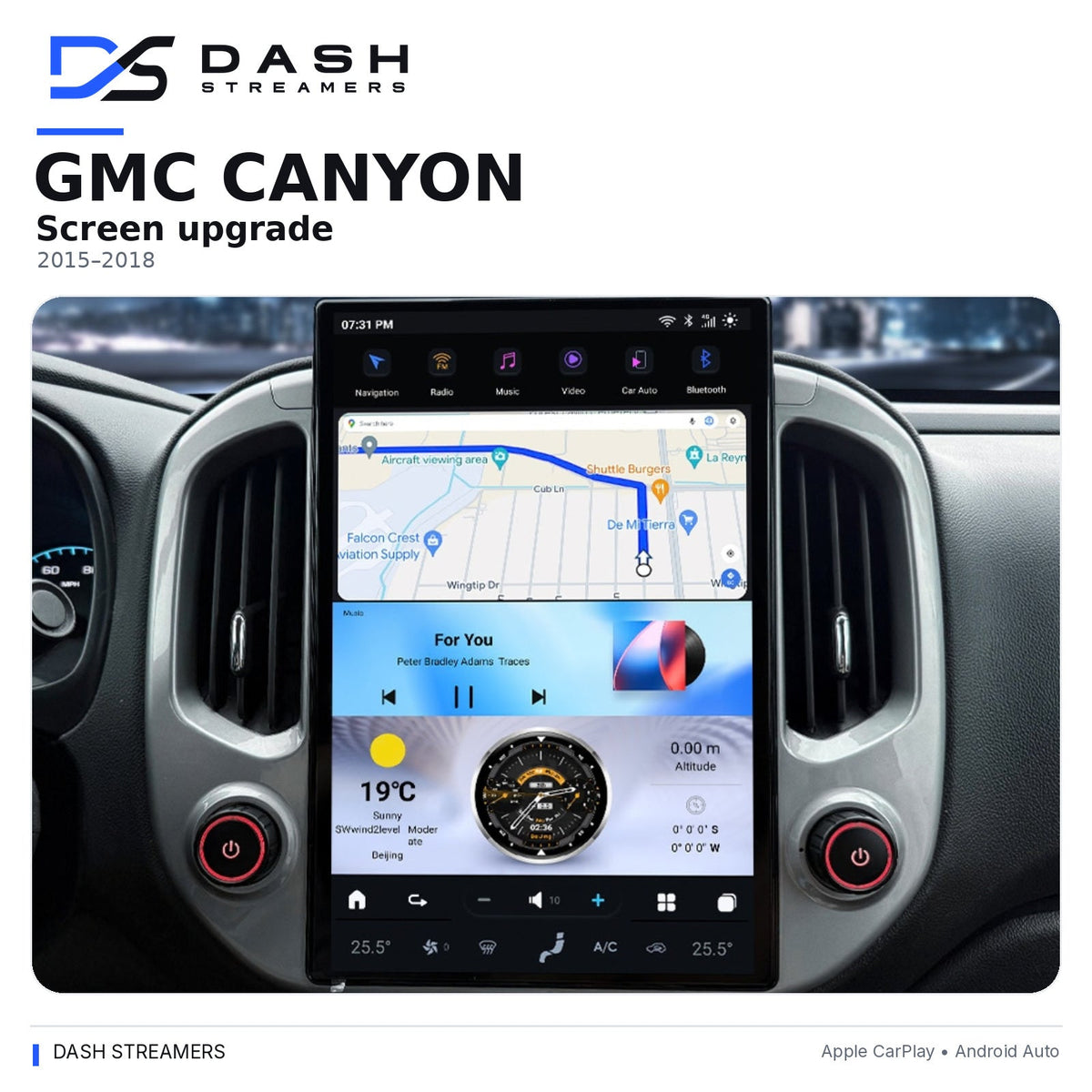 GMC Canyon 2015–2018 Dash Streamers main image