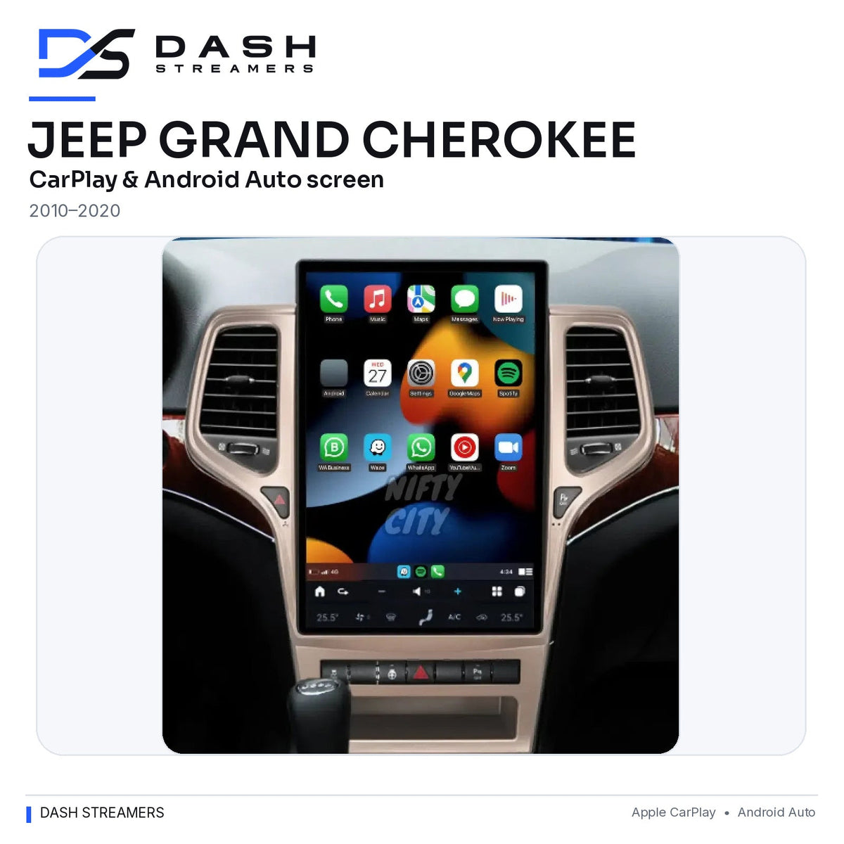 Dash Streamers cherokee installed dashboard photo