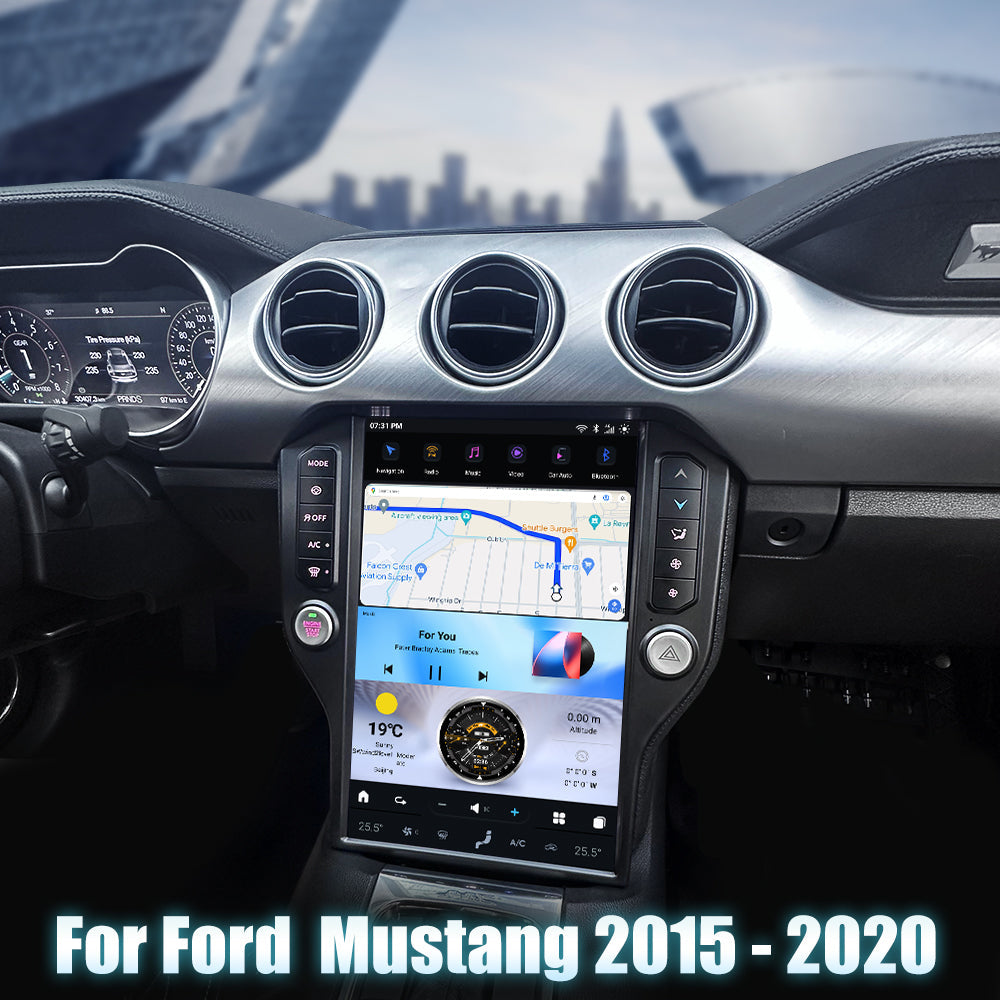 Ford Mustang installed screen