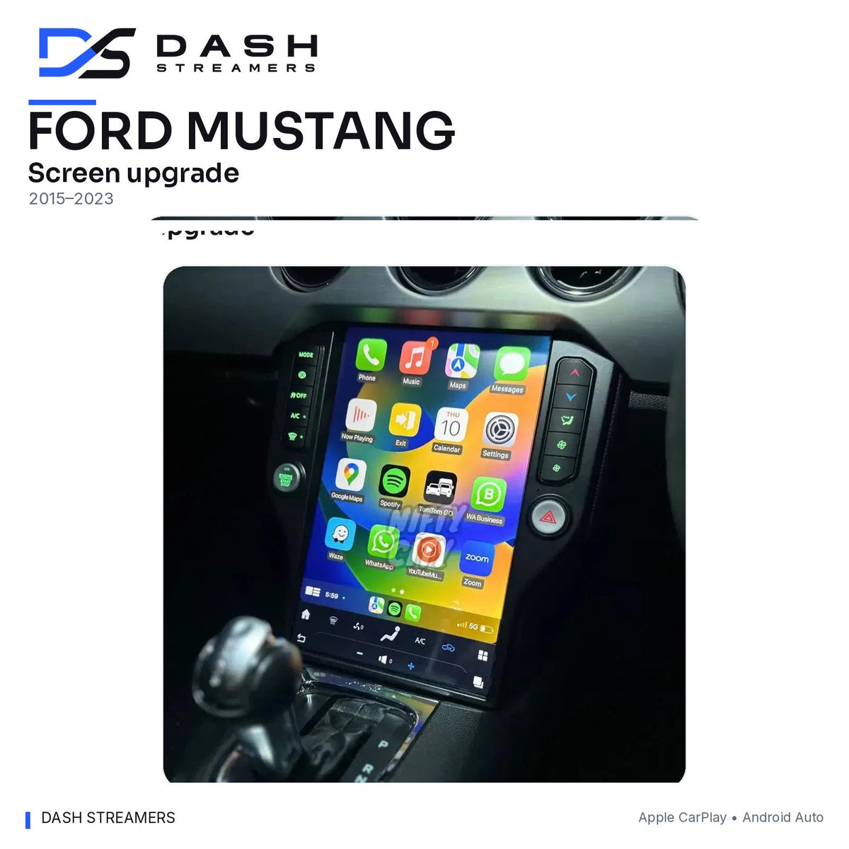 Dash Streamers mustang corrected featured full-dashboard photo