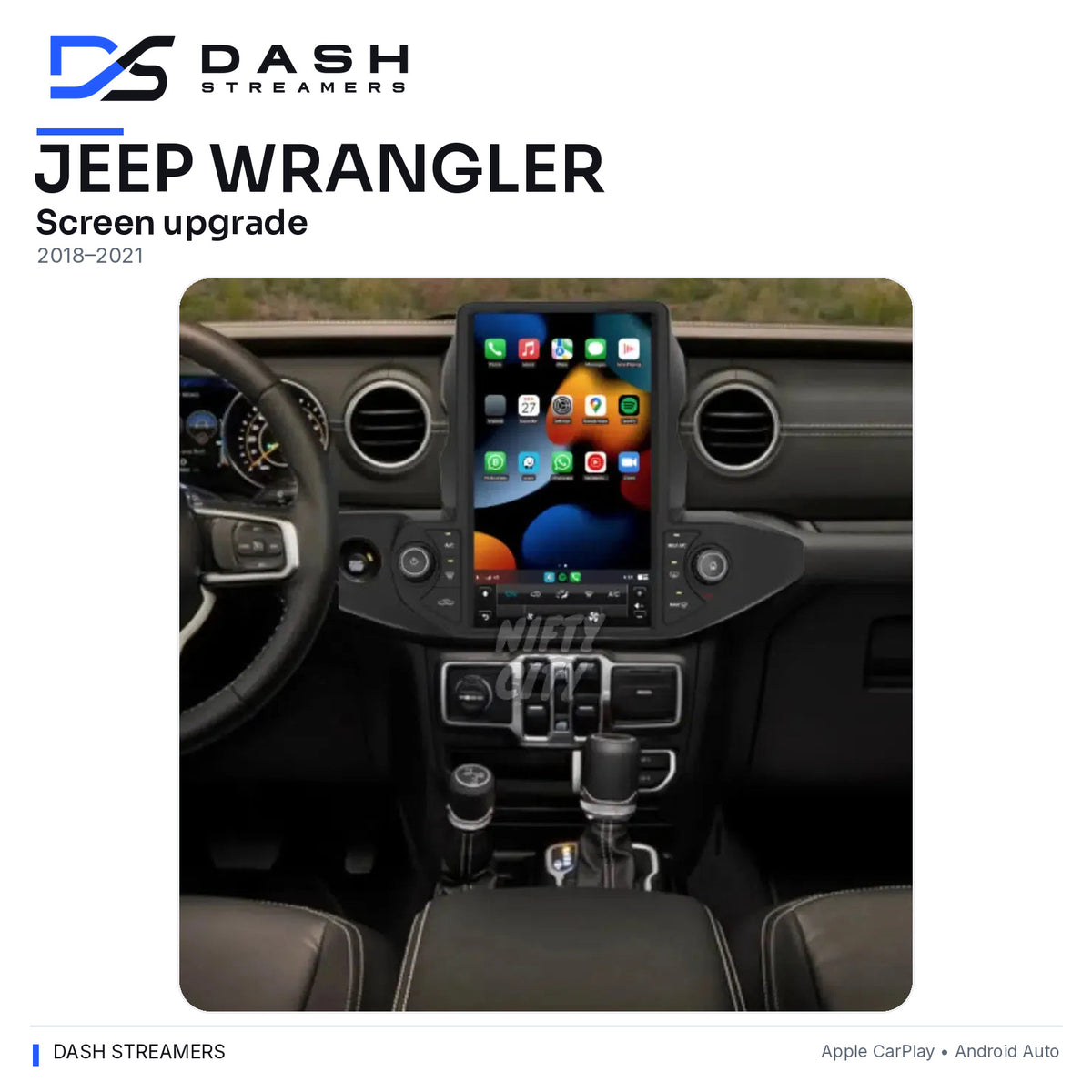 Jeep Wrangler — Dash Streamers rounded dashboard photo