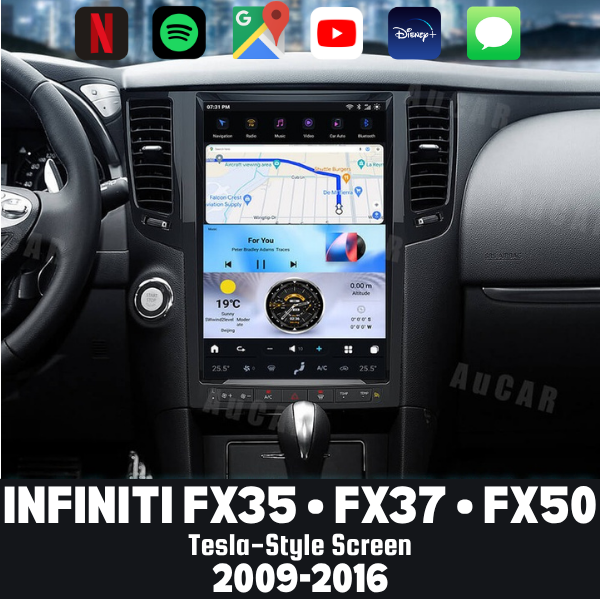 Infiniti QX70 2014–2016 CarPlay & Android Auto Screen — product view 1