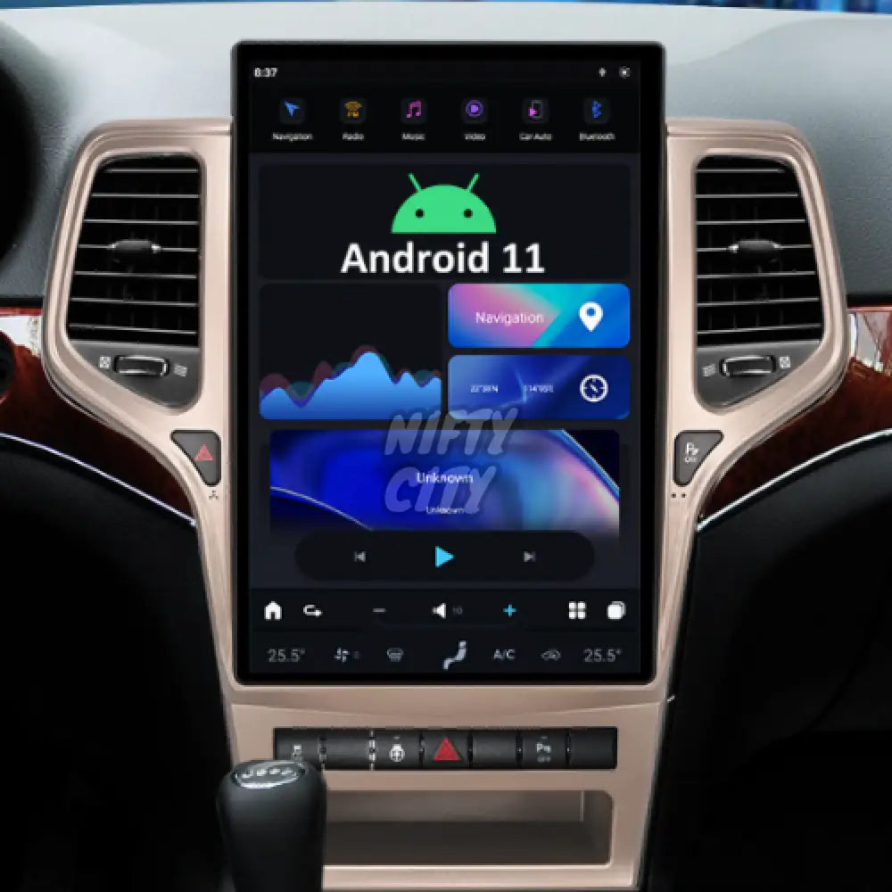 Jeep Grand Cherokee 2010–2020 CarPlay & Android Auto Screen — product view 7