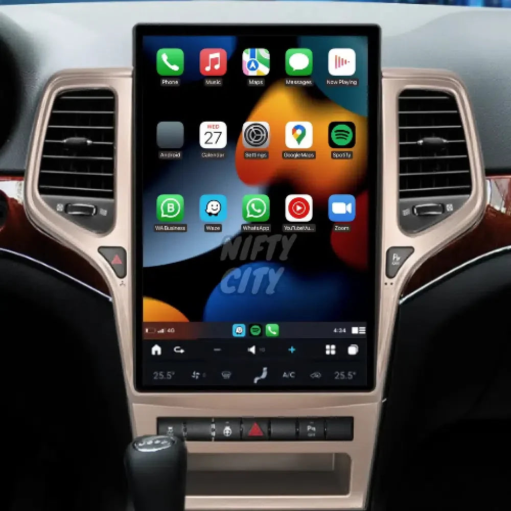 Jeep Grand Cherokee 2010–2020 CarPlay & Android Auto Screen — product view 1